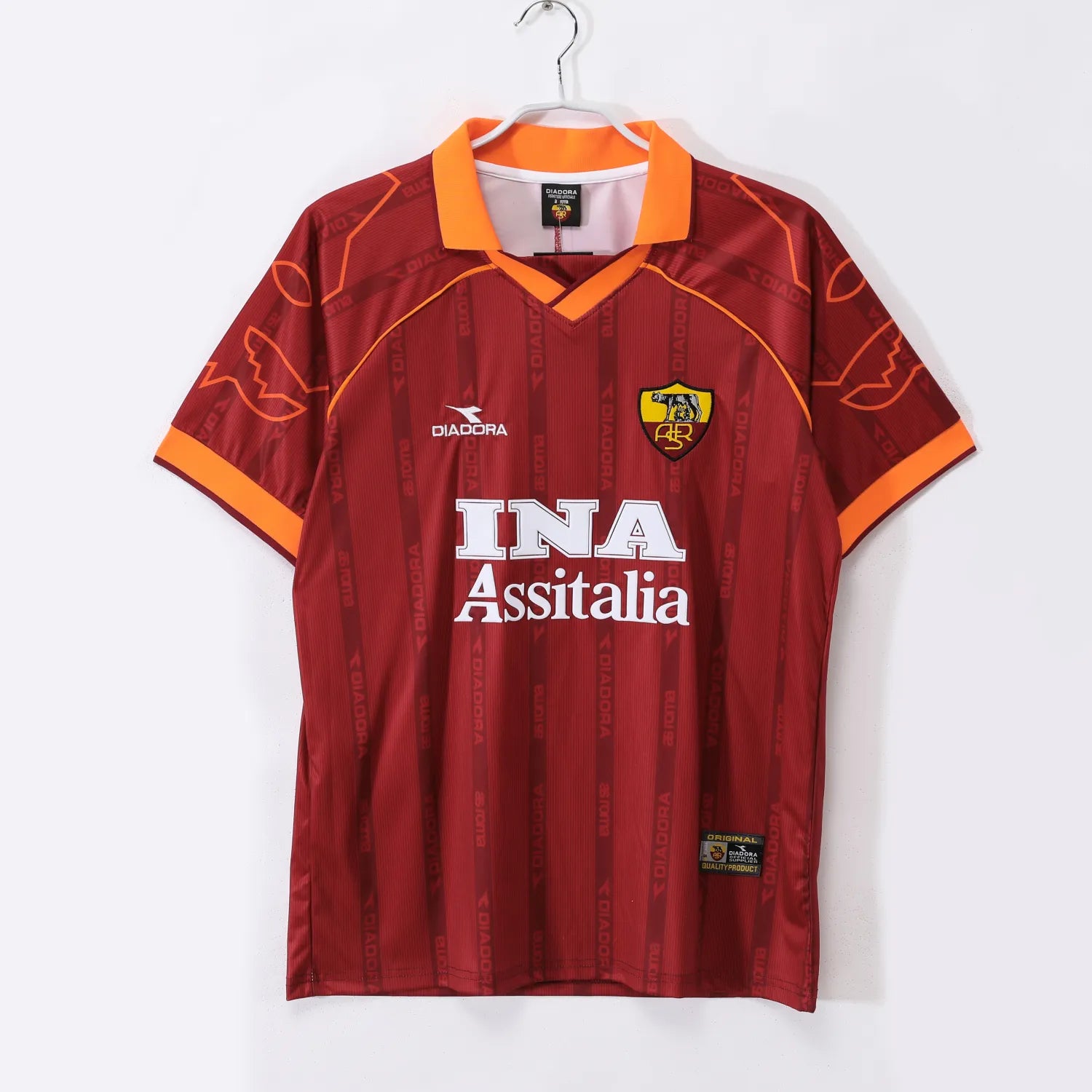 AS Roma Home Retro Shirt 1999/2000 – Men 