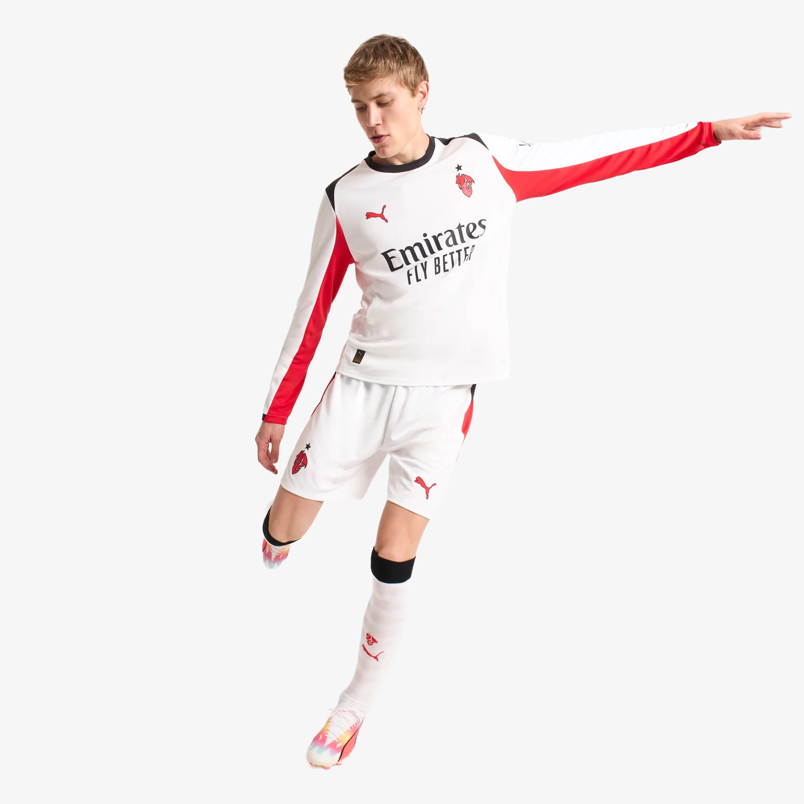 Camiseta AC Milan Segunda Equipación 2025/26 - Manga Larga