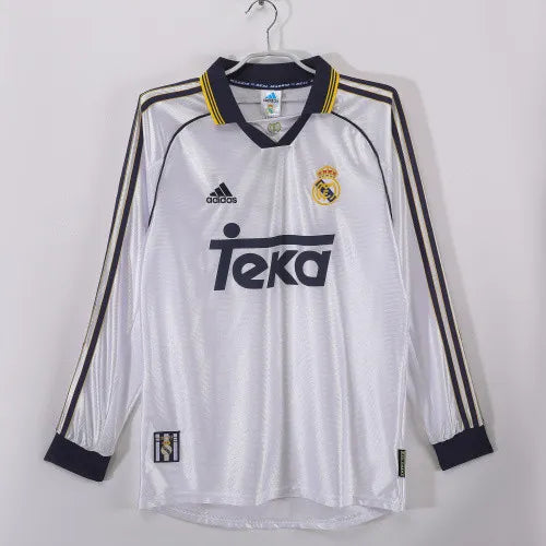 Maillot rétro domicile Real Madrid 1999/00 - Manches longues