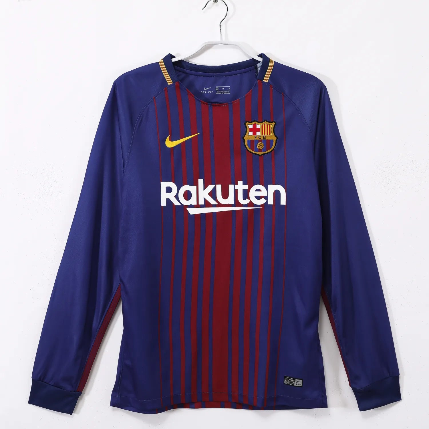 Maillot rétro domicile Barcelone 2017/18 - Manches longues