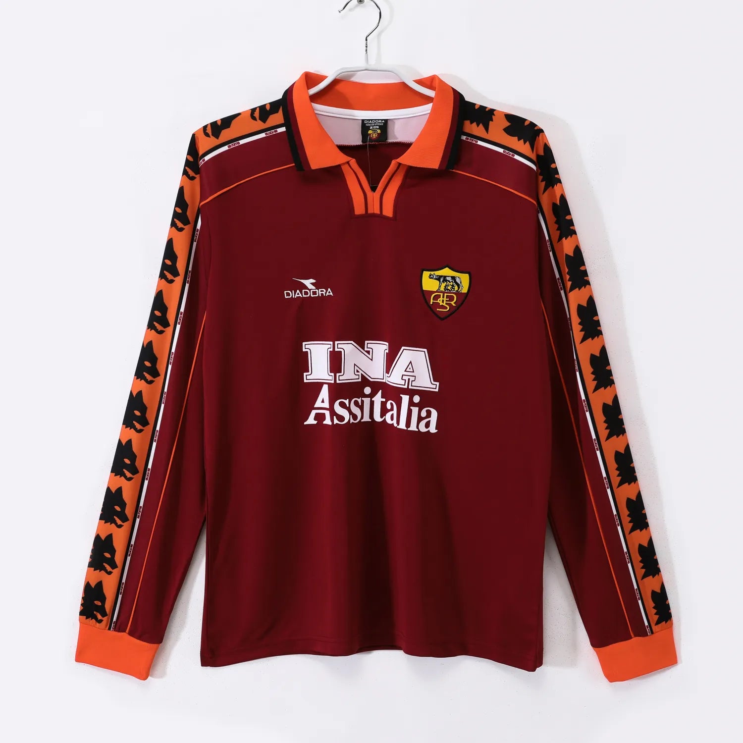 AS Roma Home Retro Shirt 1998/99 – Long Sleeve 