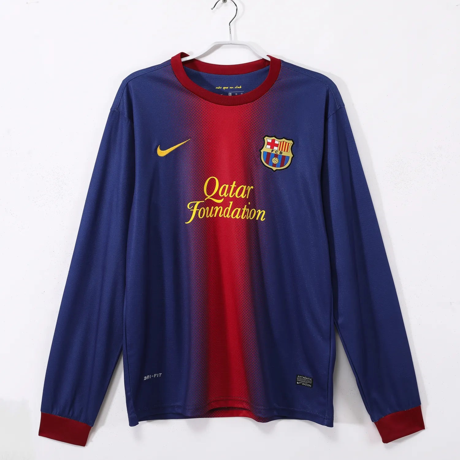Maillot rétro domicile Barcelone 2012/13 - Manches longues