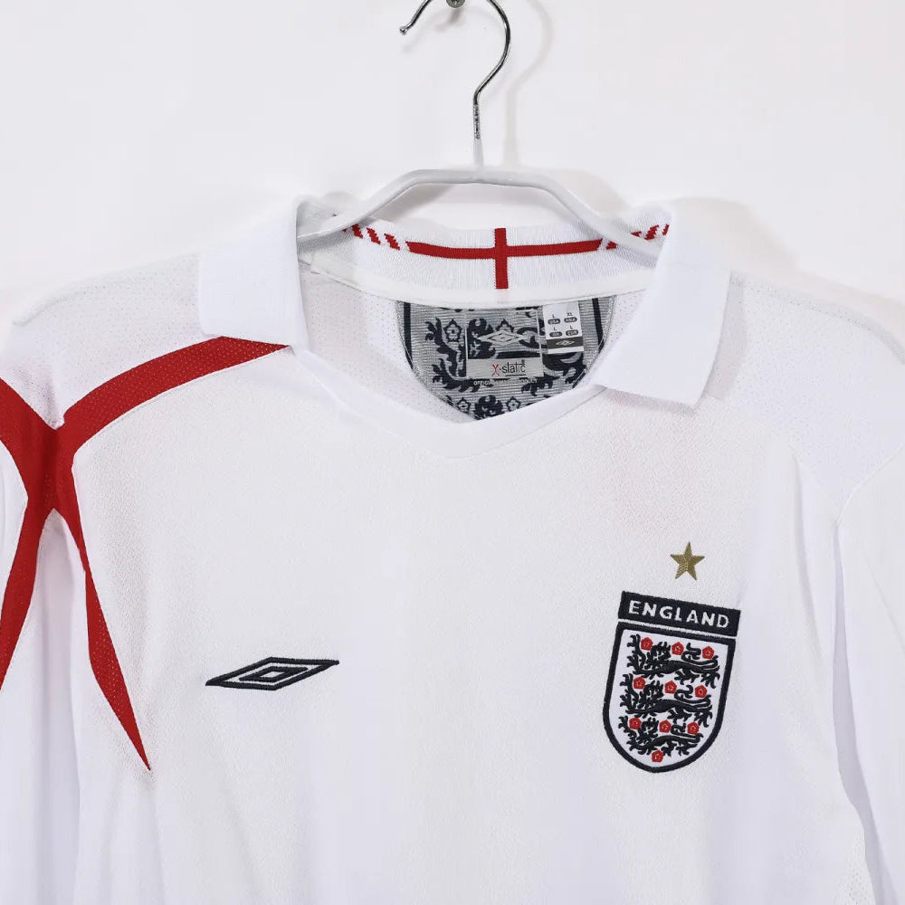 England Home Retro Shirt 2006 - Long Sleeve