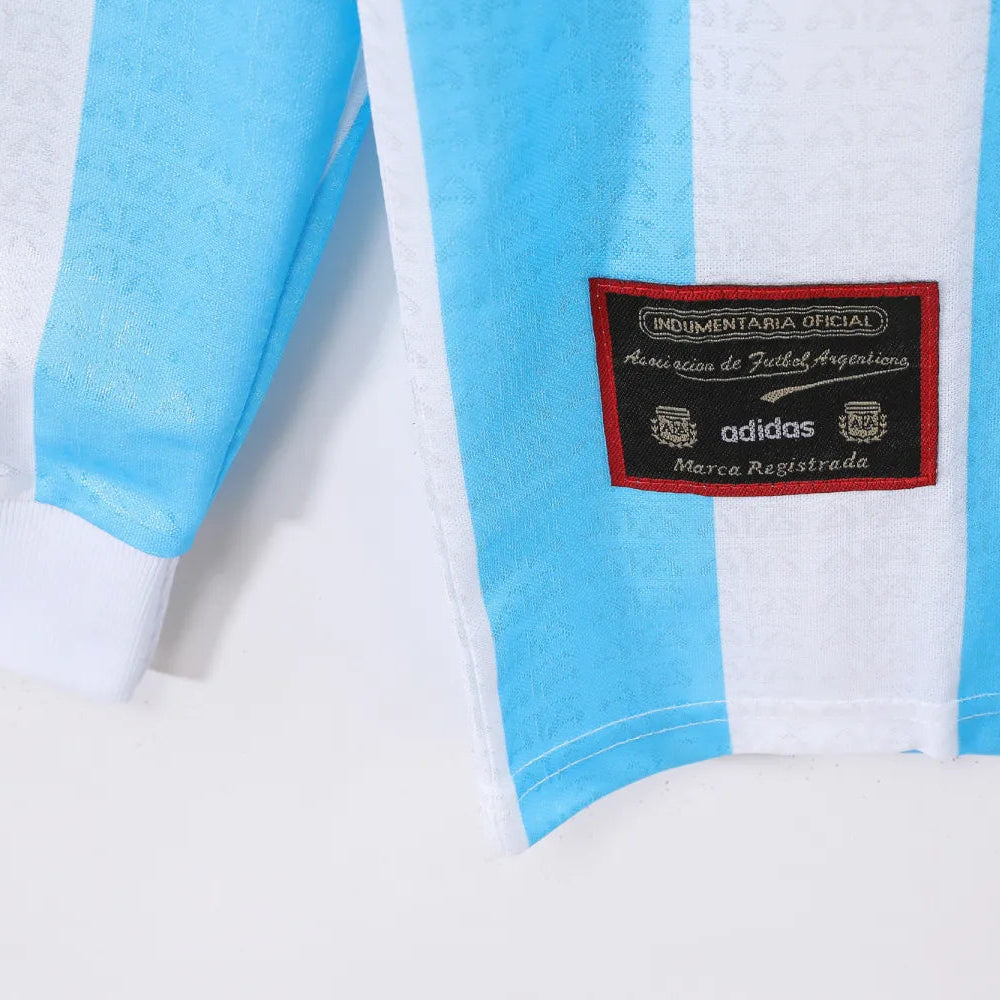 Argentina Retro Home Shirt 1996 - Long Sleeve
