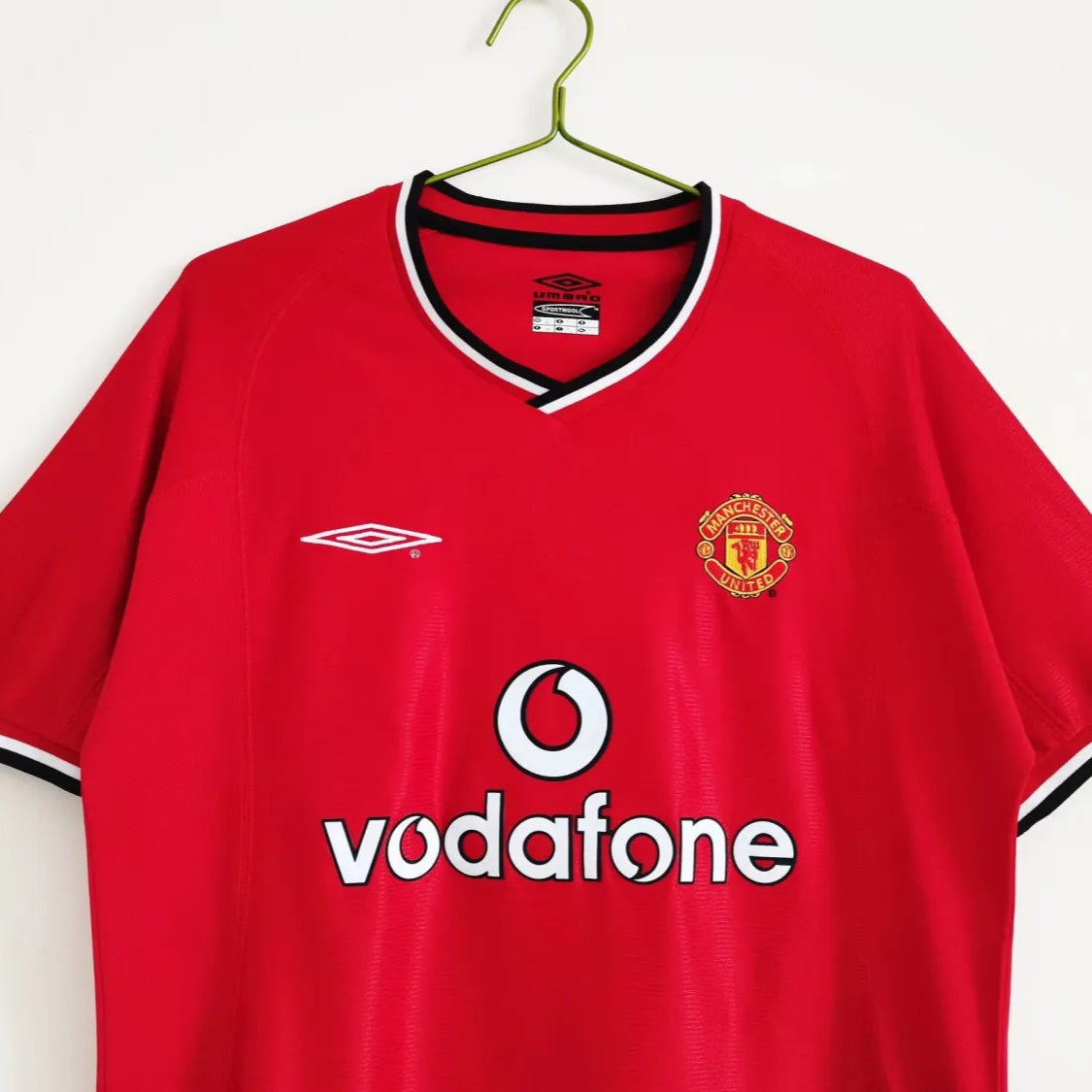 Camiseta Retro Manchester United Primera Equipación 2000/02 - Hombre