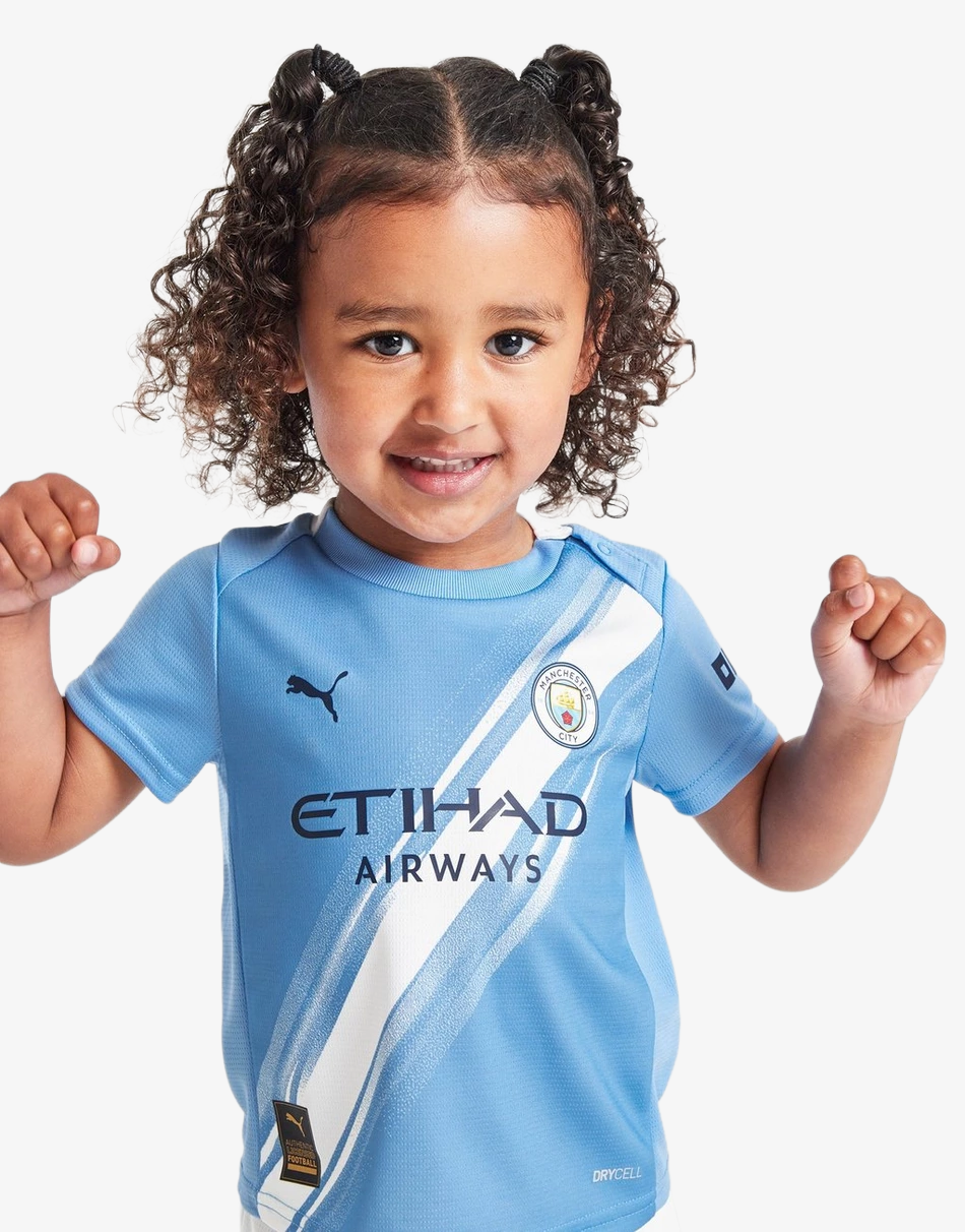 Conjunto Niños Manchester City Primera Equipación 2025/26