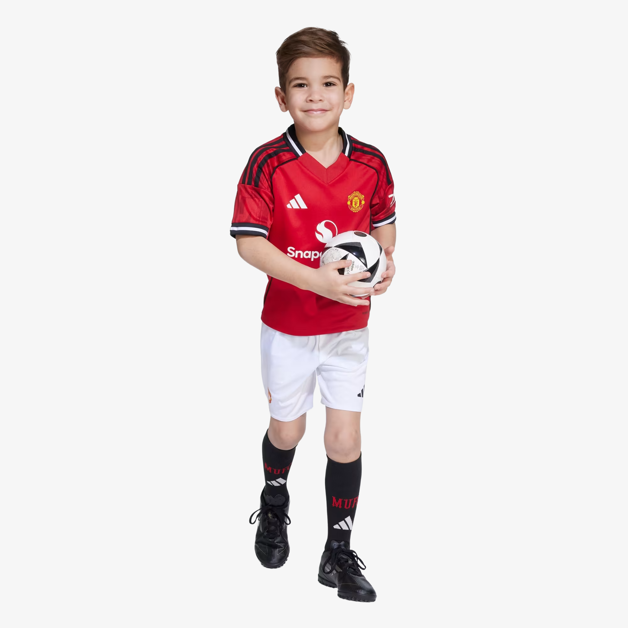 Conjunto Niños Manchester United Primera Equipación 2025/26