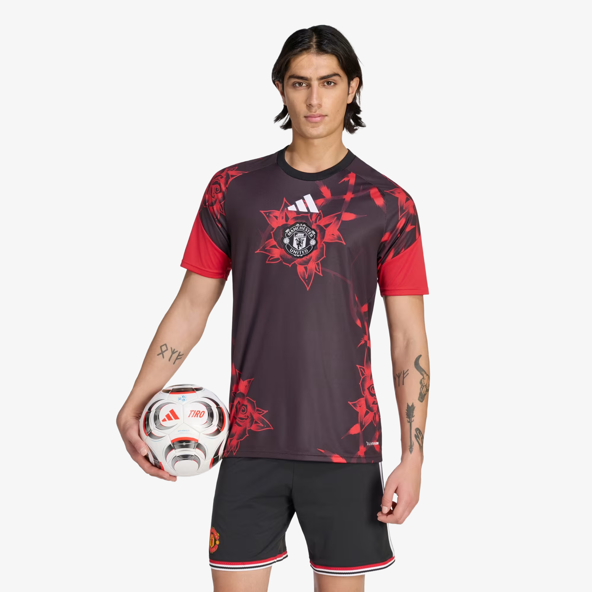Camisa pré-jogo do Manchester United 2026/27 vermelha - masculina