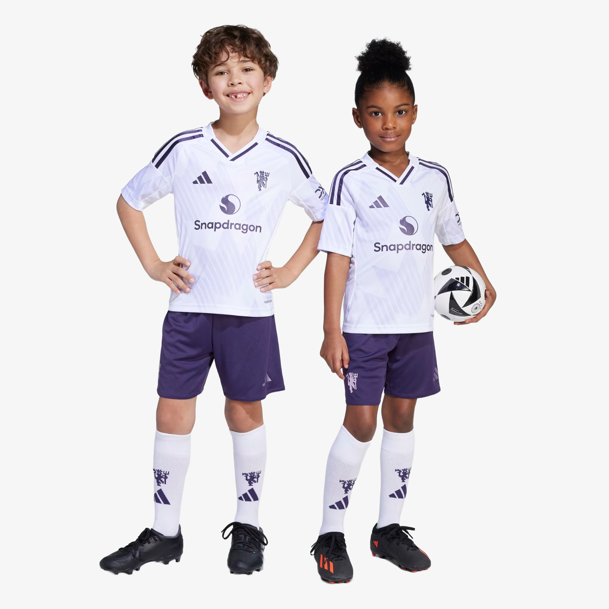 Conjunto Niños Manchester United Segunda Equipación 2025/26