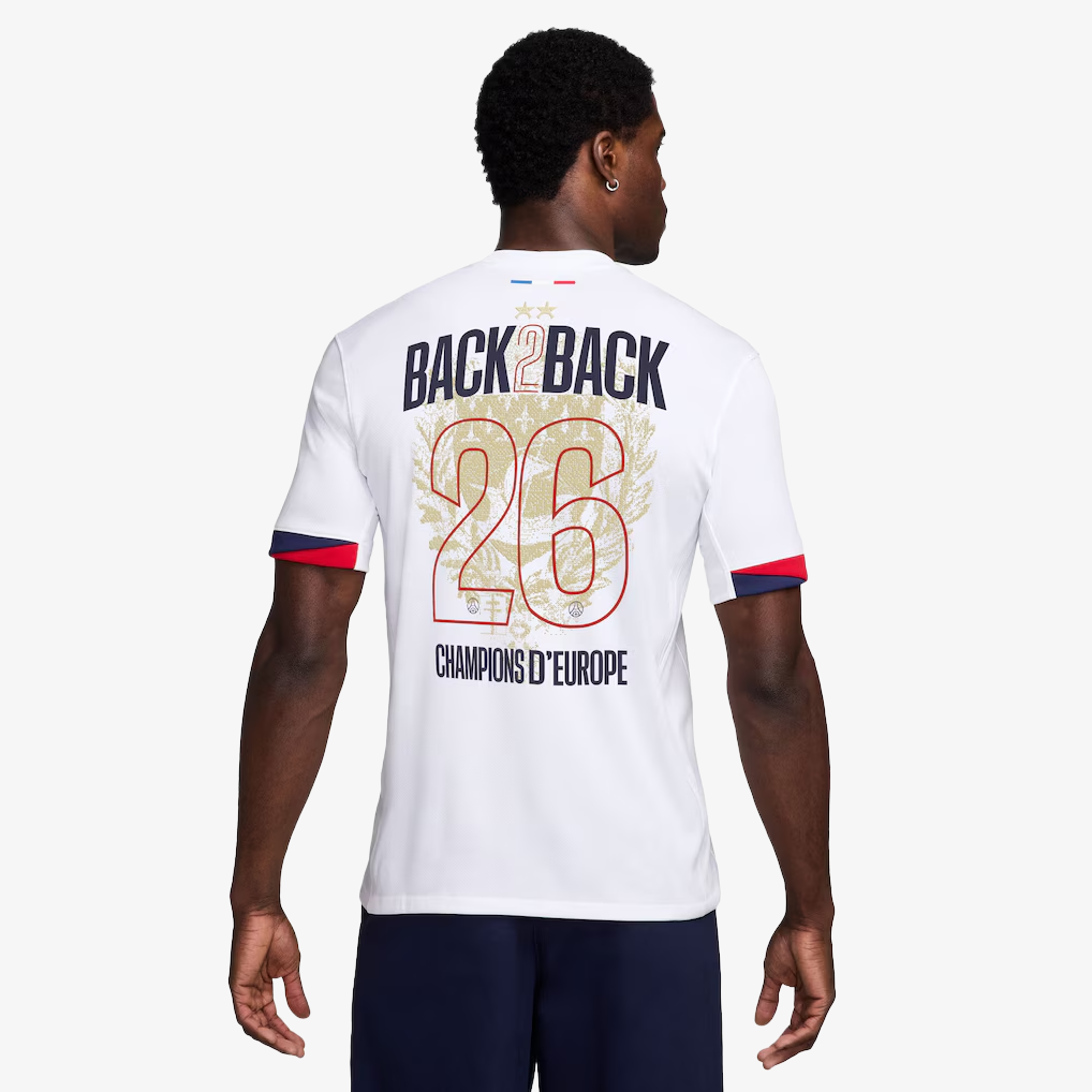 Camiseta Paris Saint-Germain Segunda Equipación Campeón de Europa 2026 - Back 2 Back