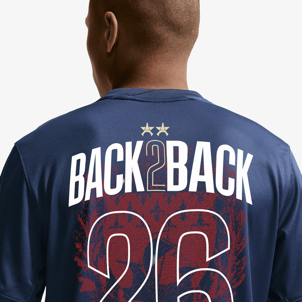 Camiseta Paris Saint-Germain Primera Equipación Campeón de Europa 2026 - Back 2 Back