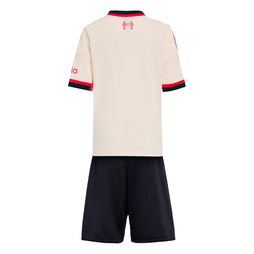 Conjunto Niños Liverpool FC Segunda Equipación 2025/26