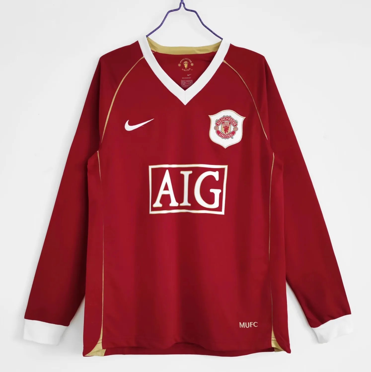 Manchester United Home Retro Shirt 2006/07 - Long Sleeve