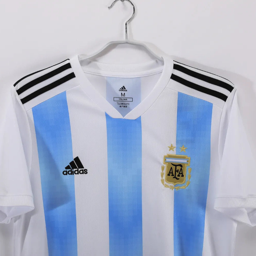 Argentina Home Retro Shirt 2018 - Men