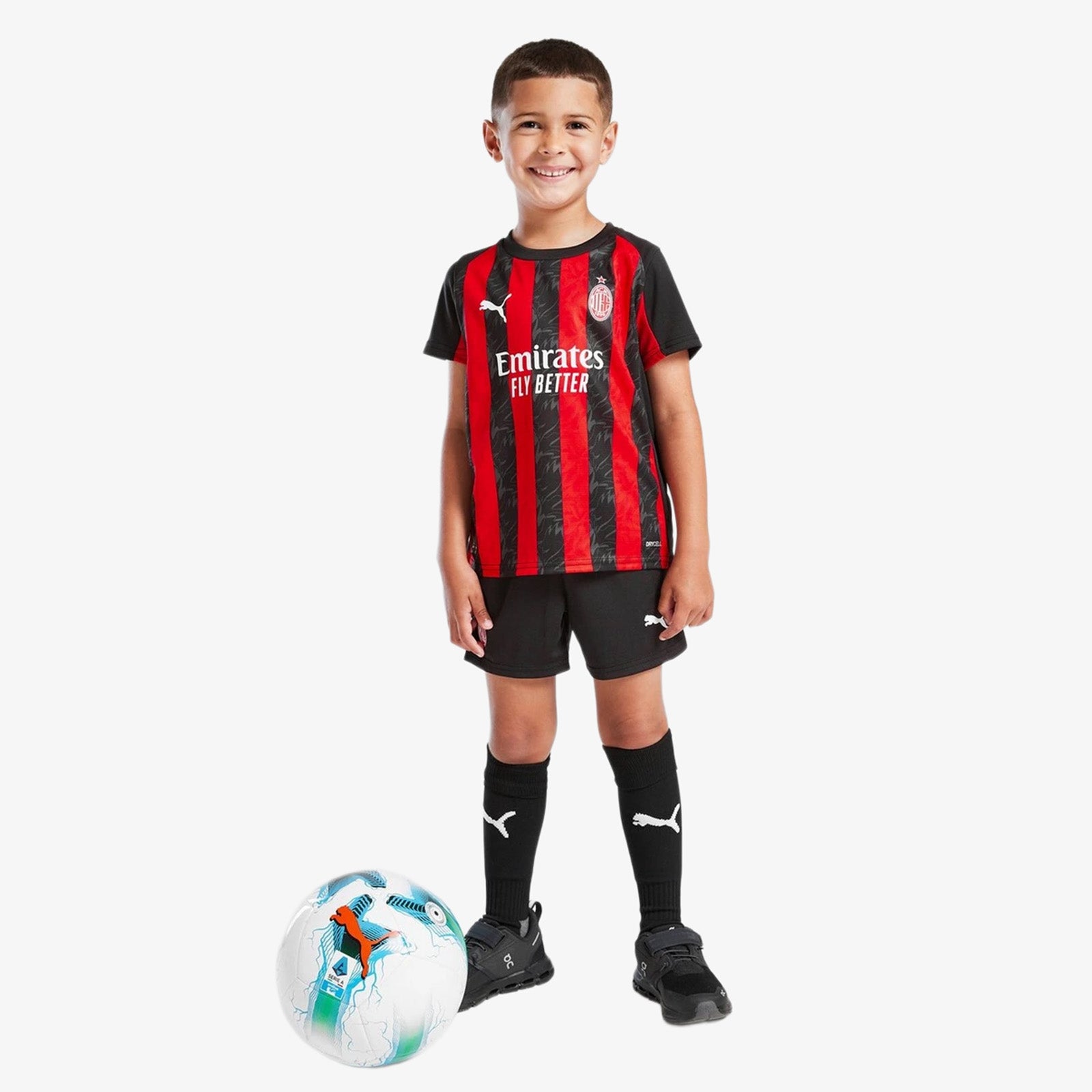 Conjunto Niños AC Milan Primera Equipación 2025/26