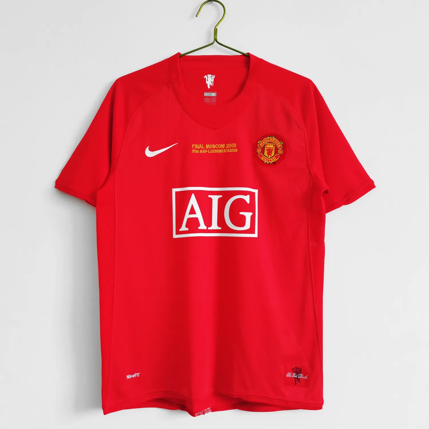 Camiseta Retro Manchester United Primera Equipación 2007/08 - Hombre