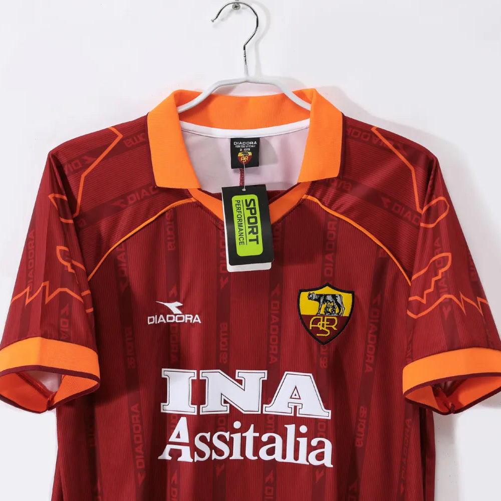 AS Roma Home Retro Shirt 1999/2000 – Men 
