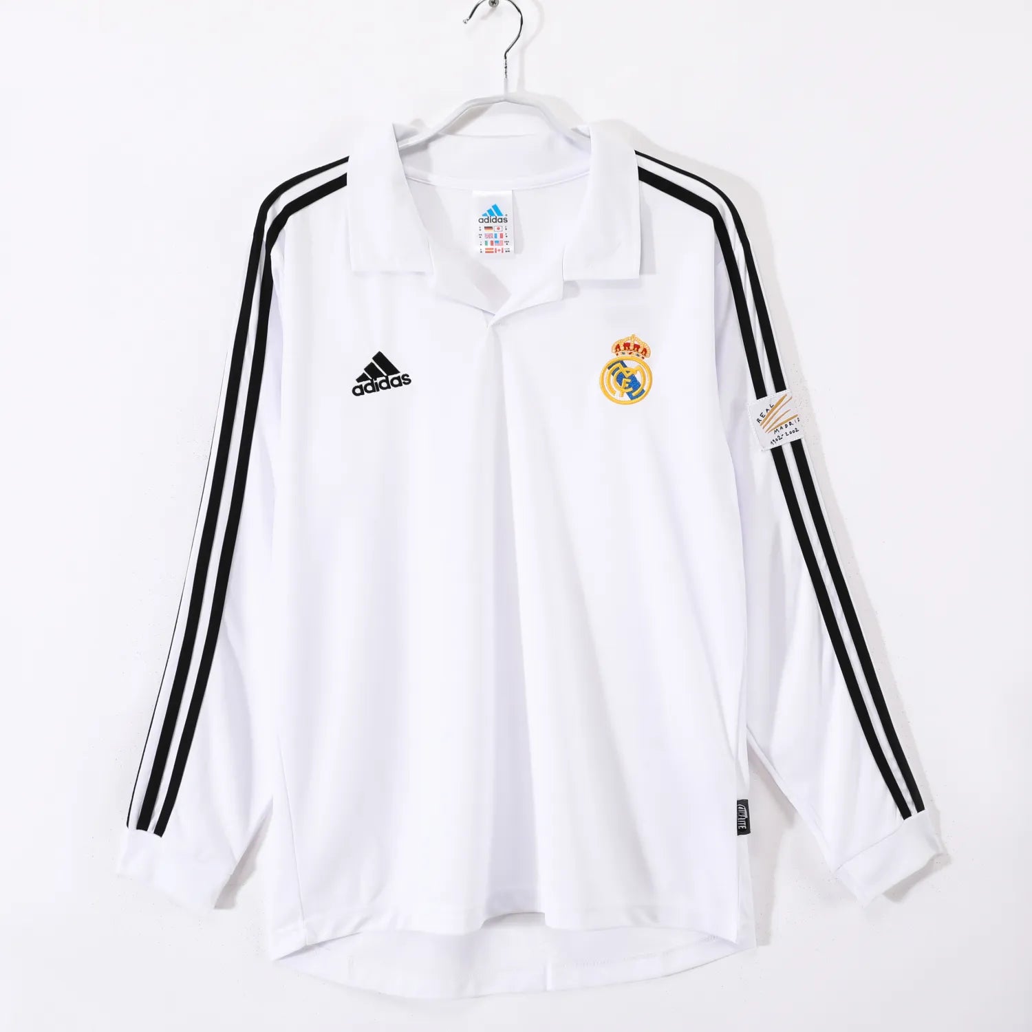 Maillot rétro domicile Real Madrid 2002/03 - Manches longues