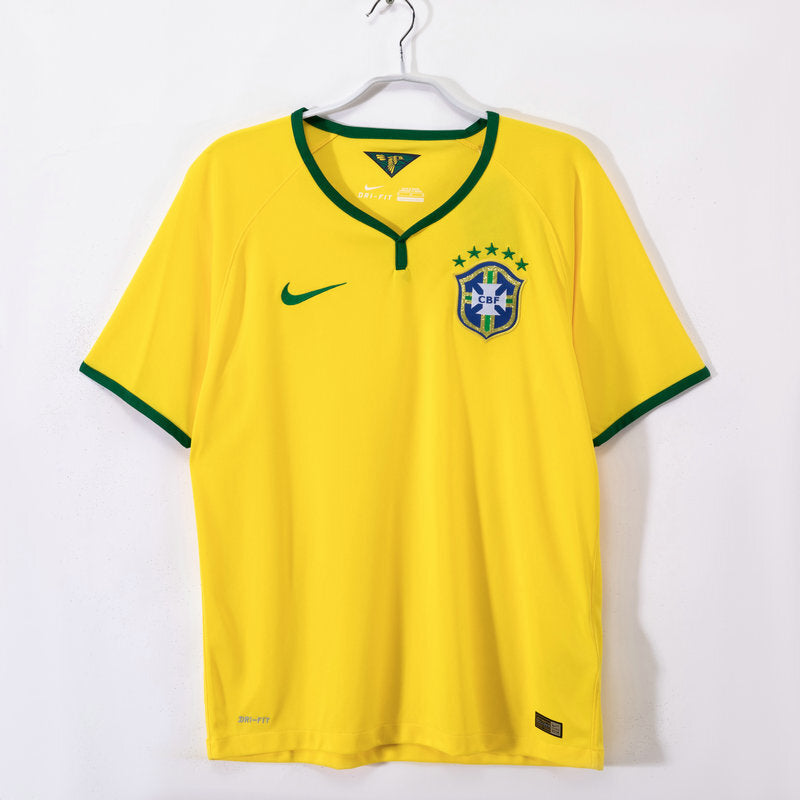 Camiseta Retro Brasil Primera Equipación 2014 - Hombre
