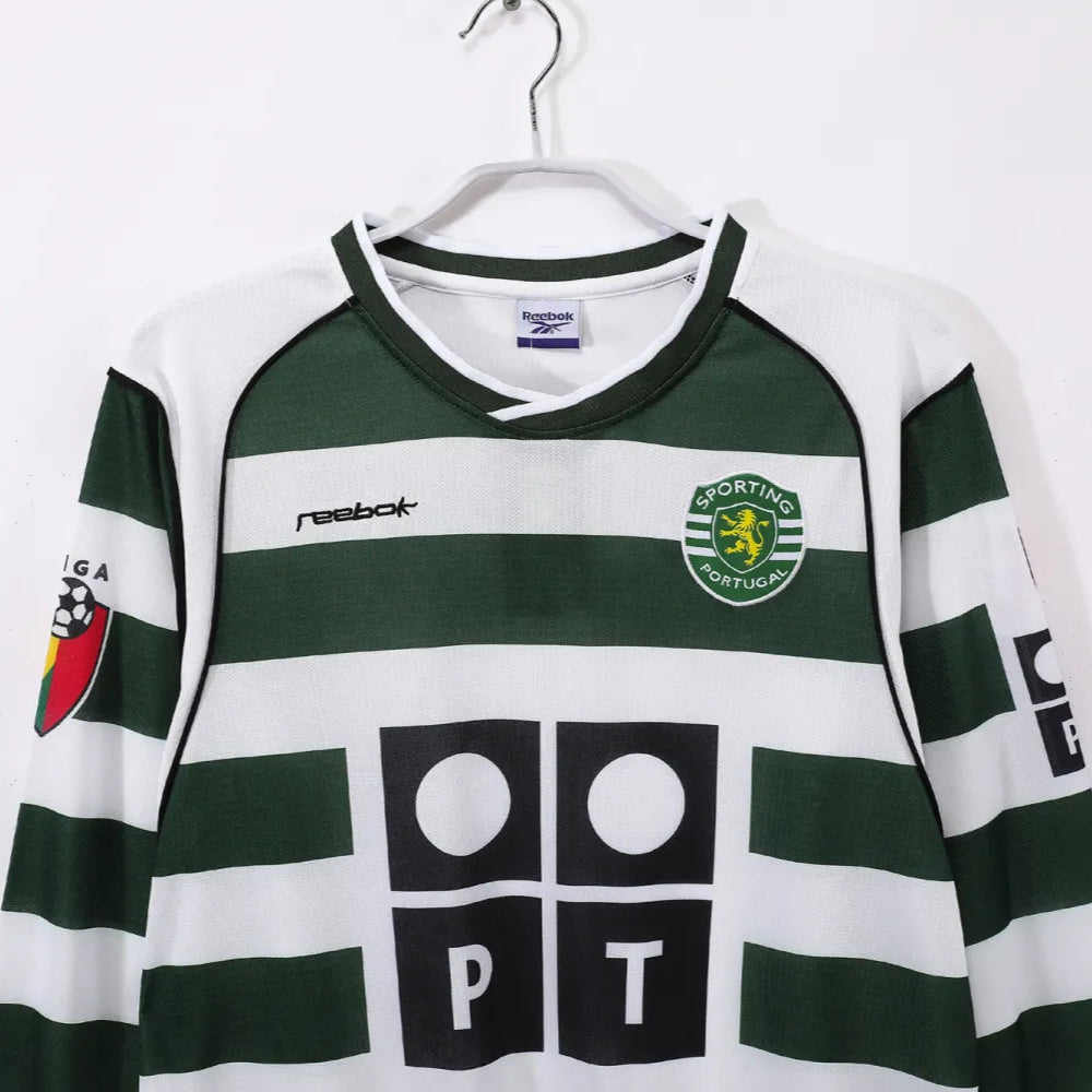 Camiseta Retro Sporting de Lisboa Primera Equipación 2001/03 - Manga Larga