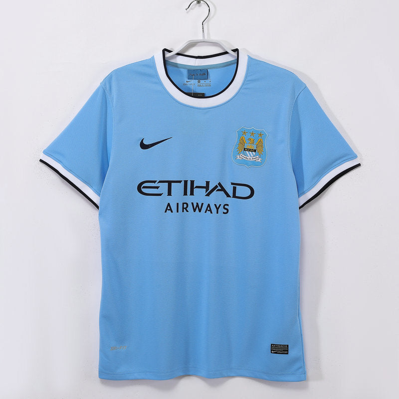 Camiseta Retro Manchester City Primera Equipación 2013/14 - Hombre