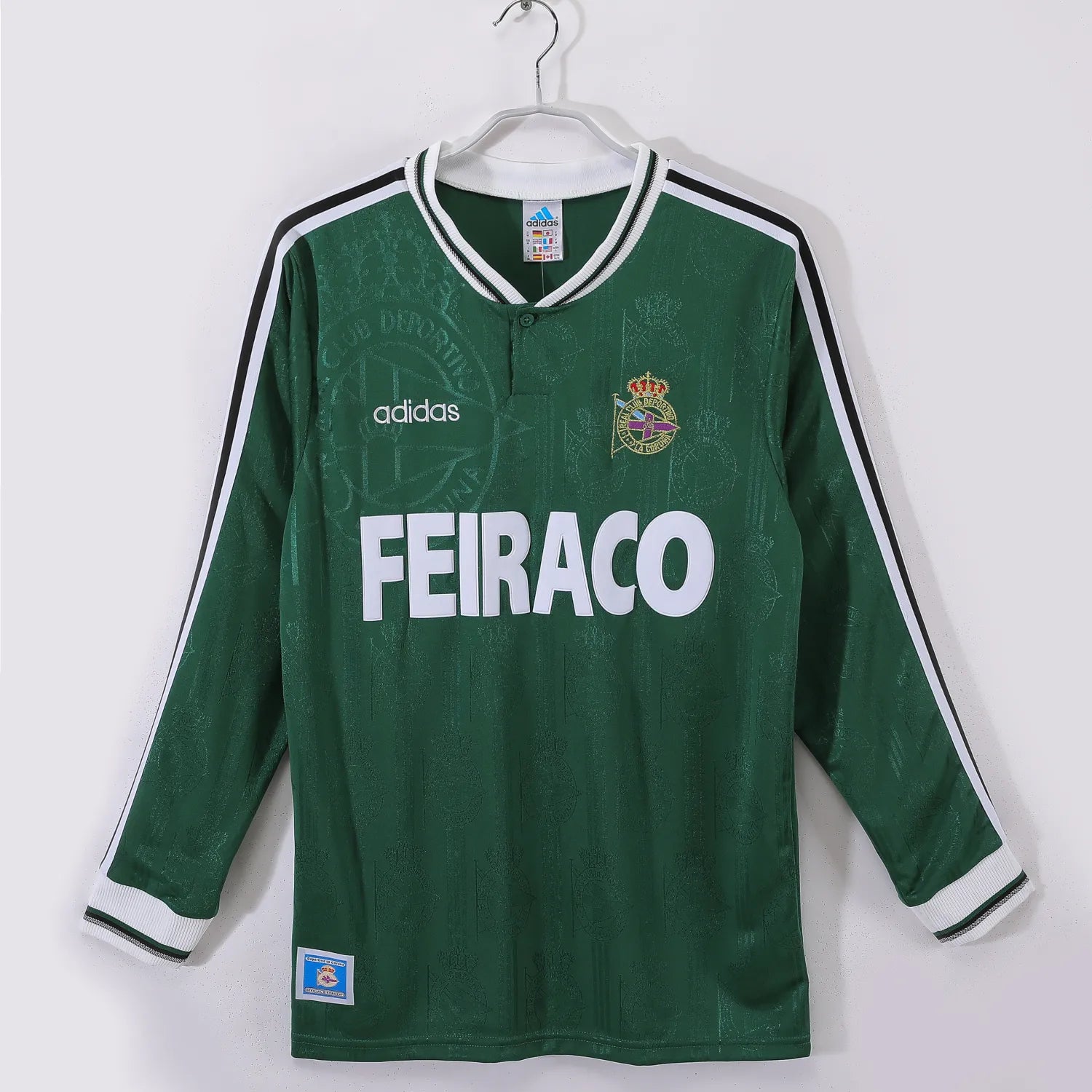 Deportivo La Corogne Maillot Rétro Extérieur 1998/99 - Manches Longues