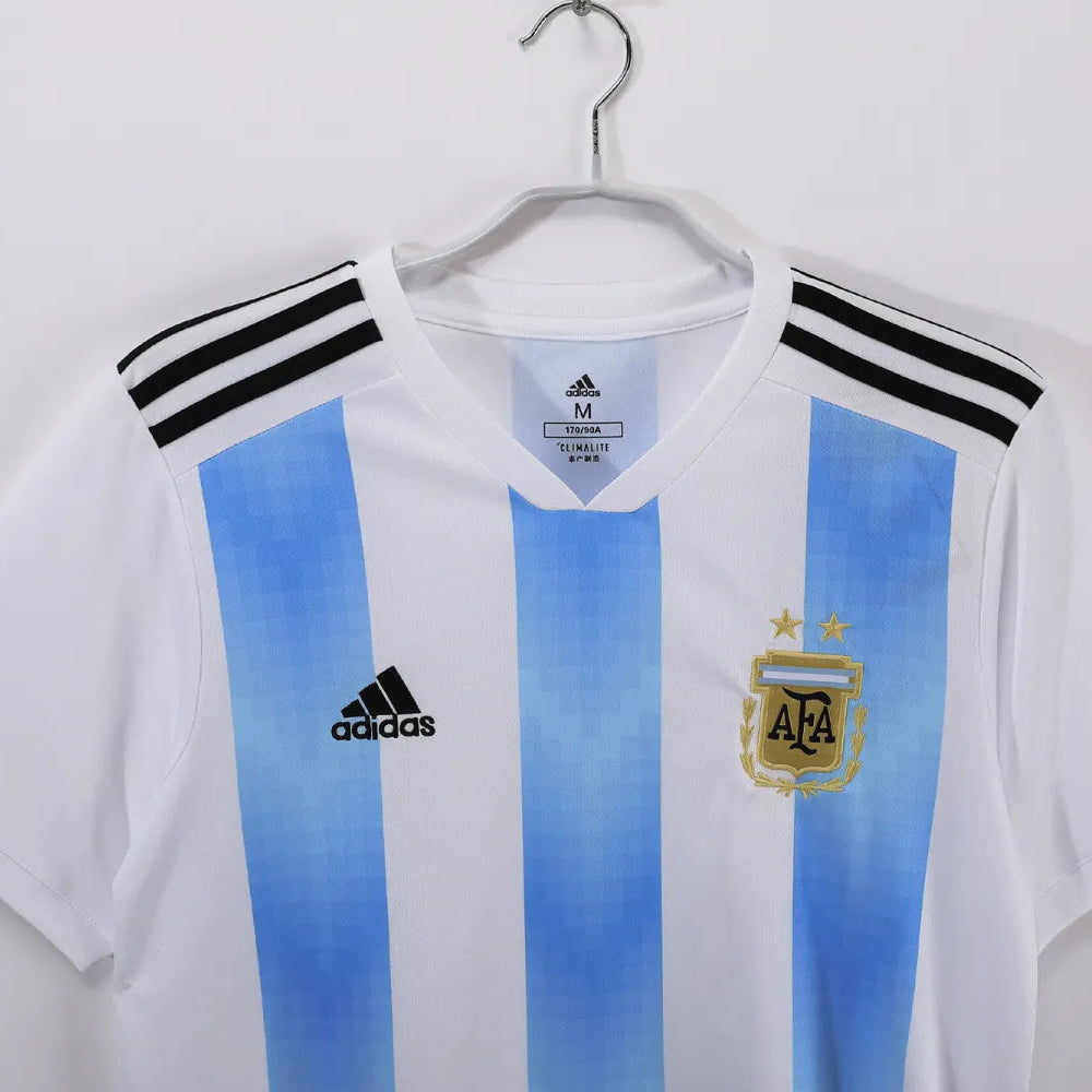 Argentina Home Retro Shirt 2018 - Men