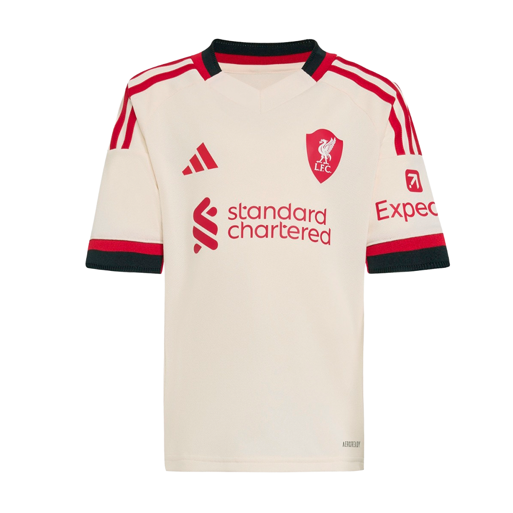 Conjunto Niños Liverpool FC Segunda Equipación 2025/26
