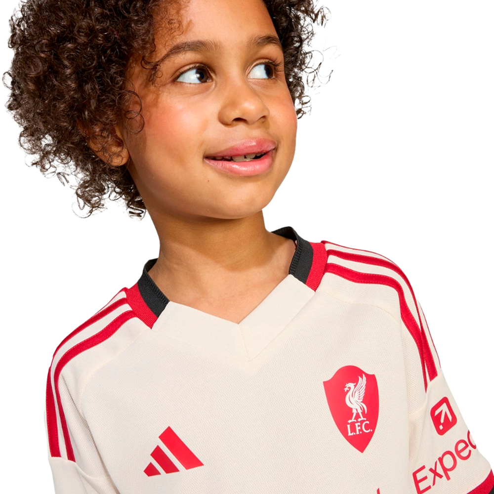 Conjunto Niños Liverpool FC Segunda Equipación 2025/26