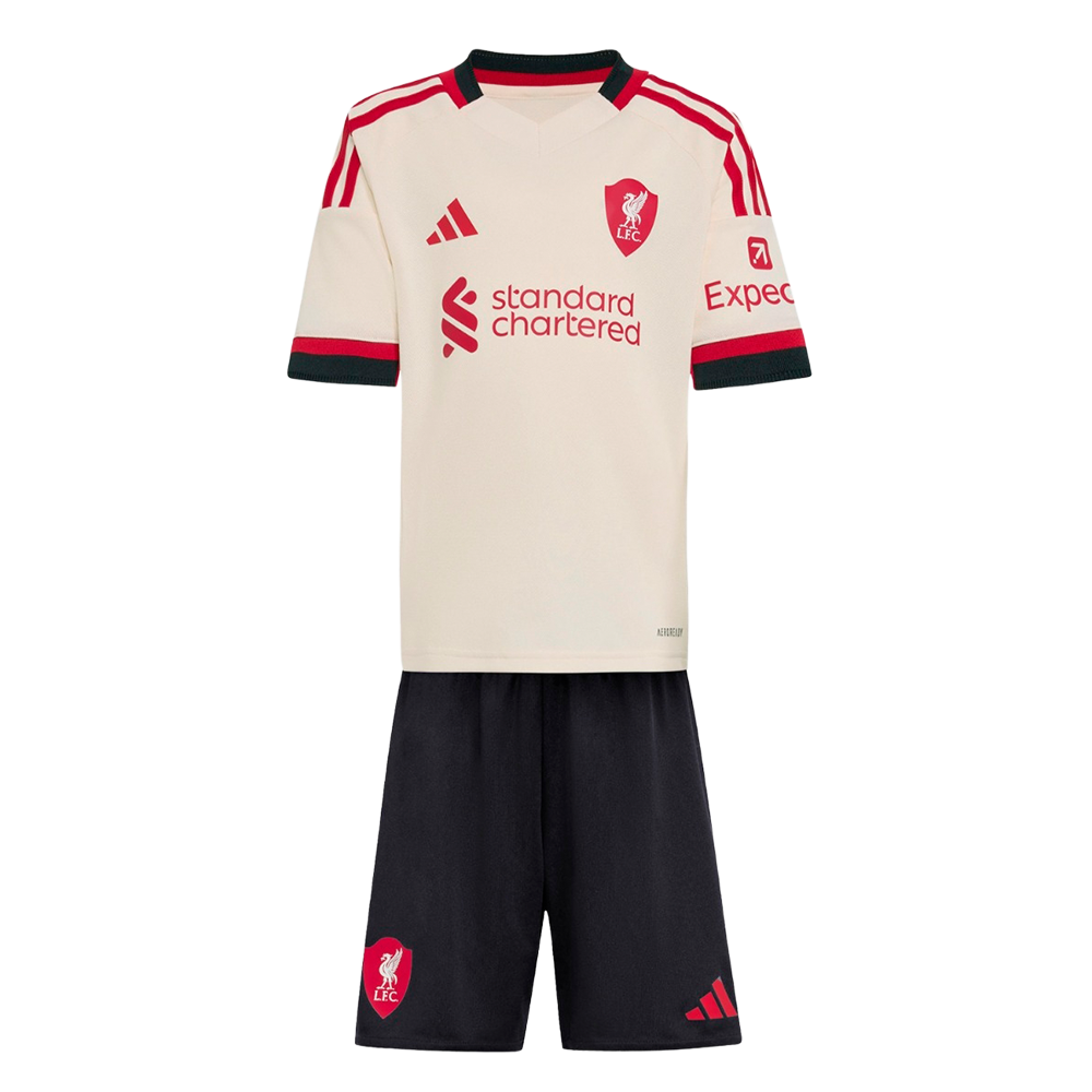 Conjunto Niños Liverpool FC Segunda Equipación 2025/26